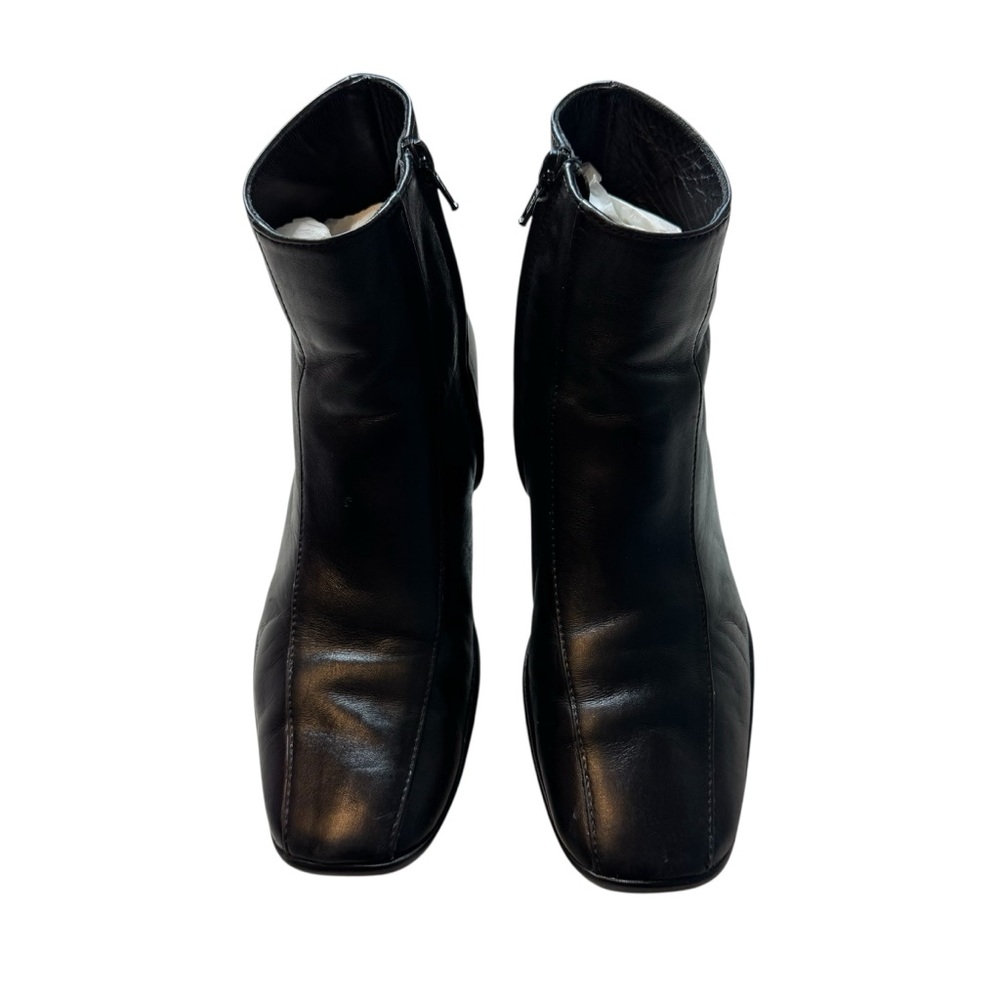PRADA Black Leather Women's Boots Booties 36.5 - 6.5 - Calzature Donna IN BOX - Picture 3 of 16